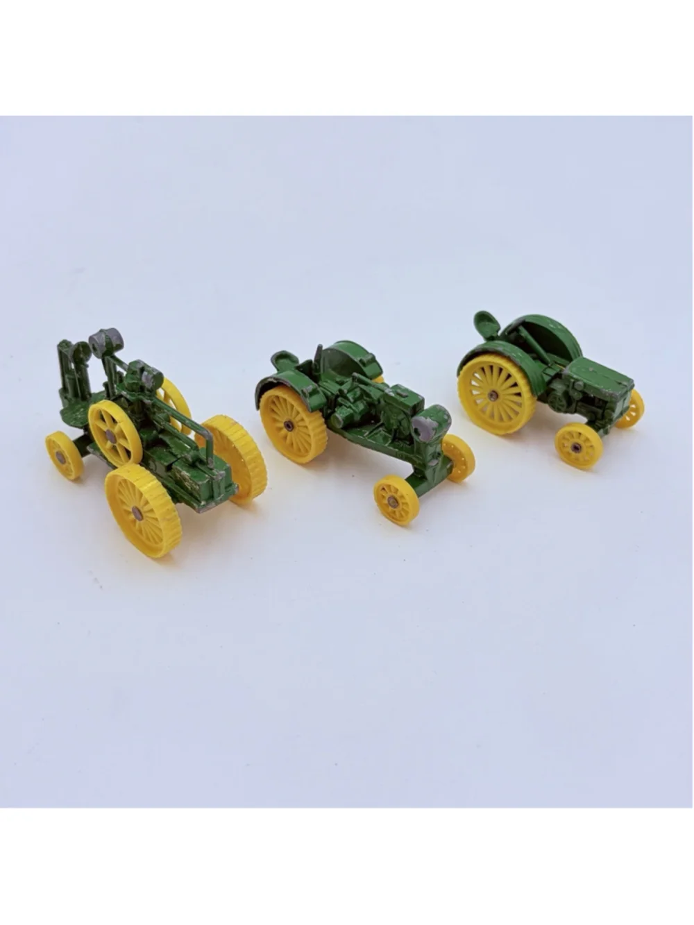 ERTL JOHN DEERE 1:64 Miniature Antique Tractor 3pc Lot Froelich Waterloo Boy